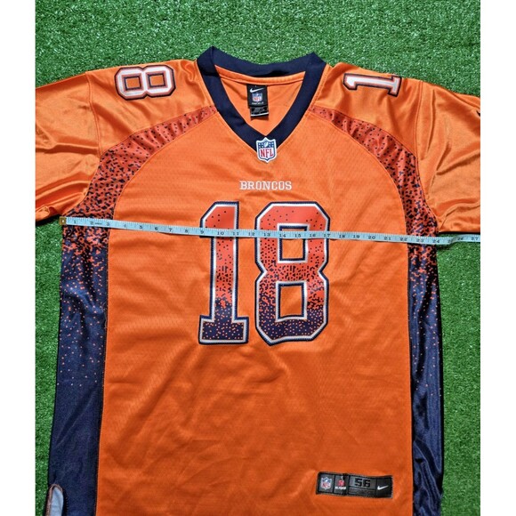 NFL On Field Peyton Manning Jersey Denver Broncos 'Orange' (Men's 56) - Picture 8 of 16